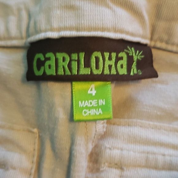 Cariloha beige khaki bamboo shorts 4 - Picture 2 of 6